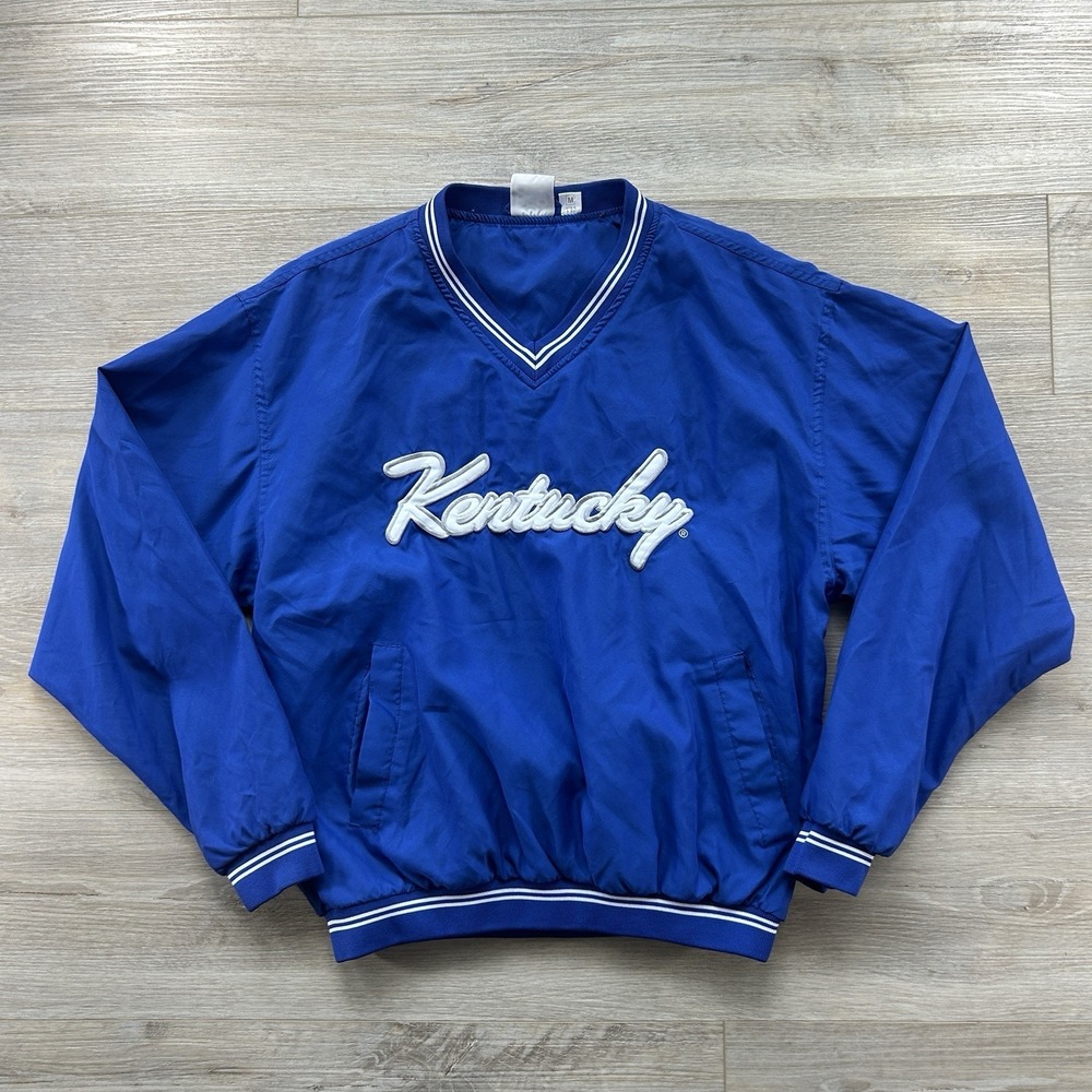 Red Oak Sportswear VTG Kentucky Wildcats Mens Medium Wind Breaker Pullover
